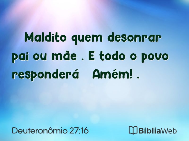 Deuteronômio 27:16 em imagem para compartilhar