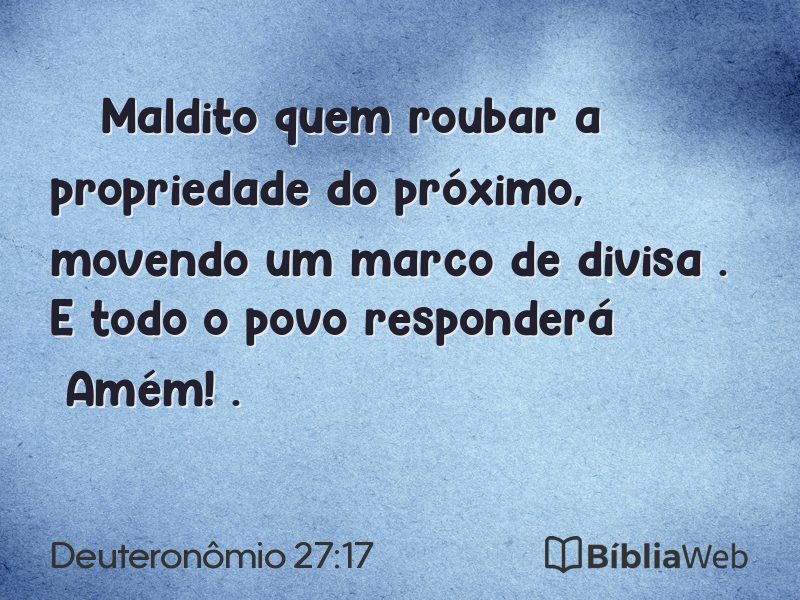 Deuteronômio 27:17 em imagem para compartilhar