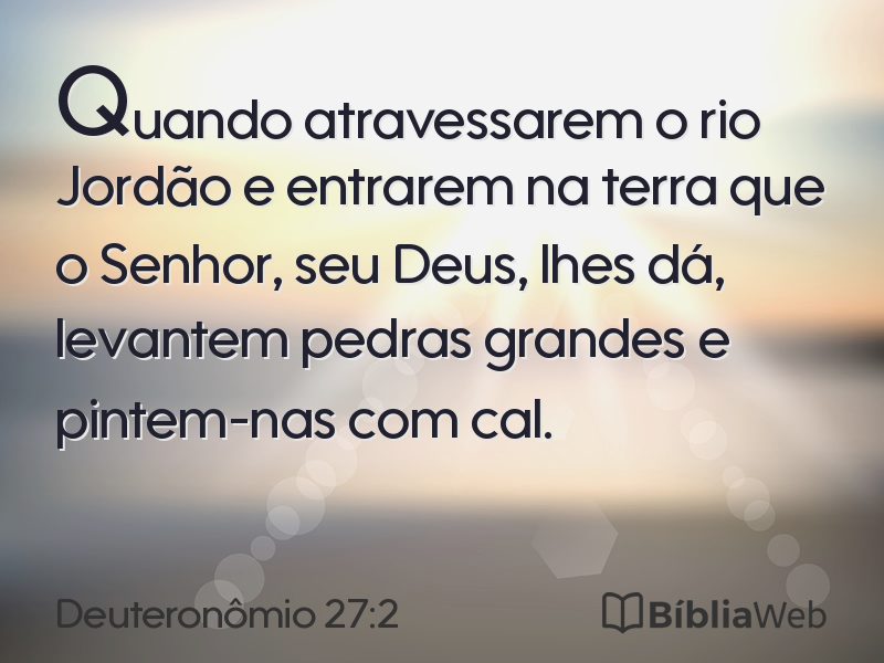 Deuteronômio 27:2 em imagem para compartilhar