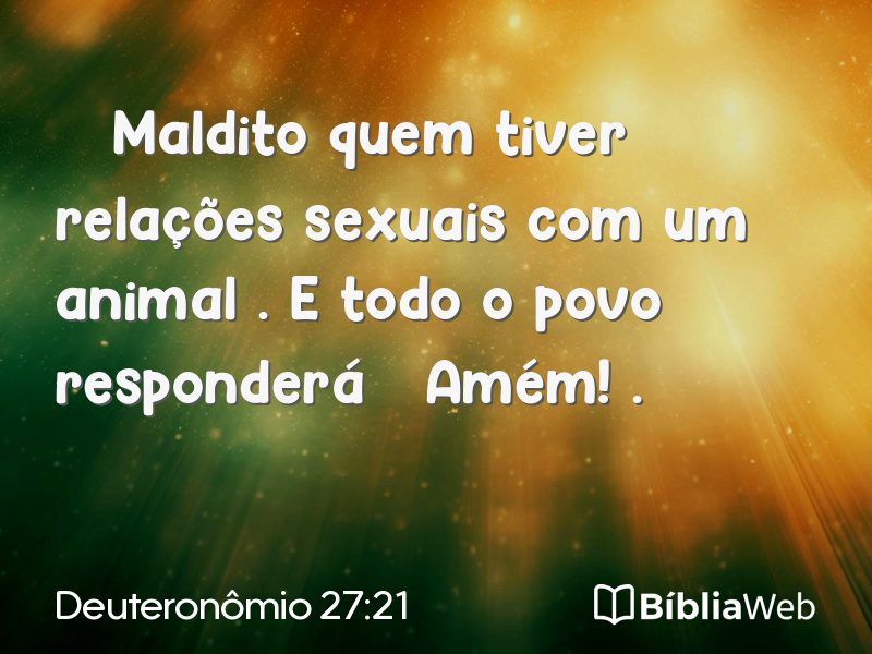 Deuteronômio 27:21 em imagem para compartilhar