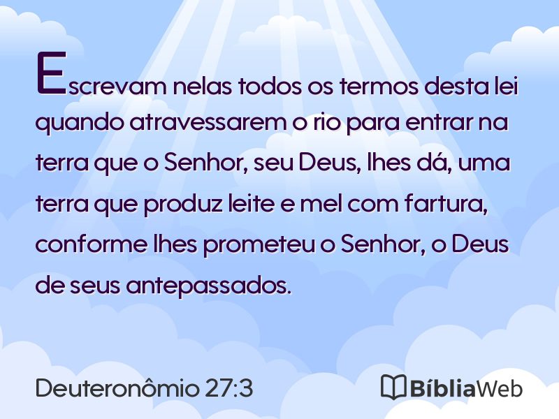 Deuteronômio 27:3 em imagem para compartilhar