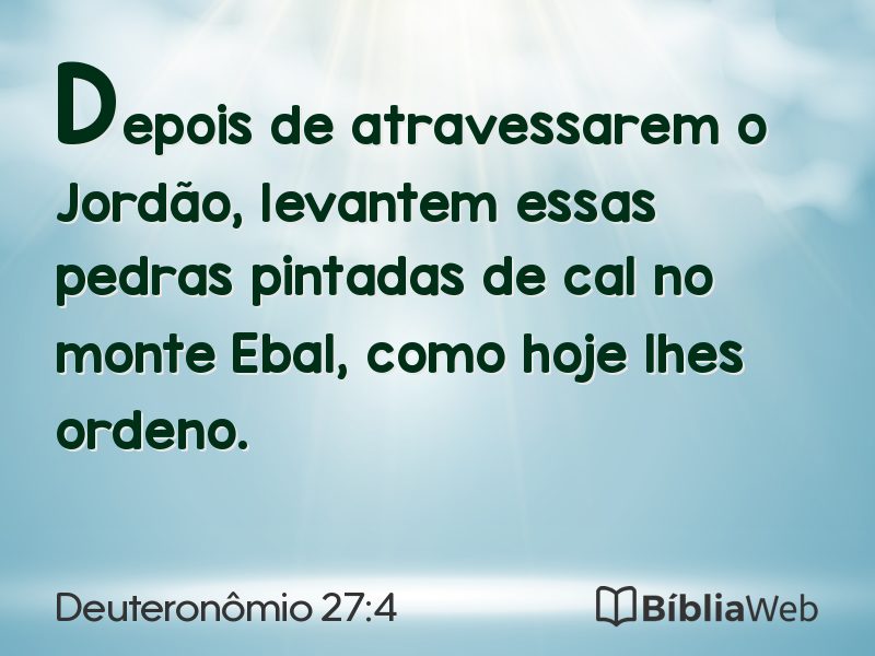 Deuteronômio 27:4 em imagem para compartilhar