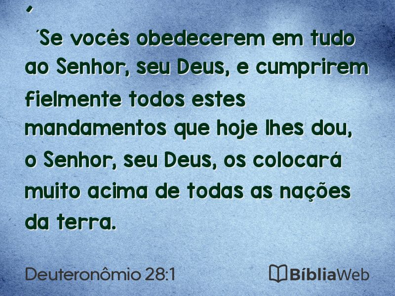 Deuteronômio 28:1 em imagem para compartilhar