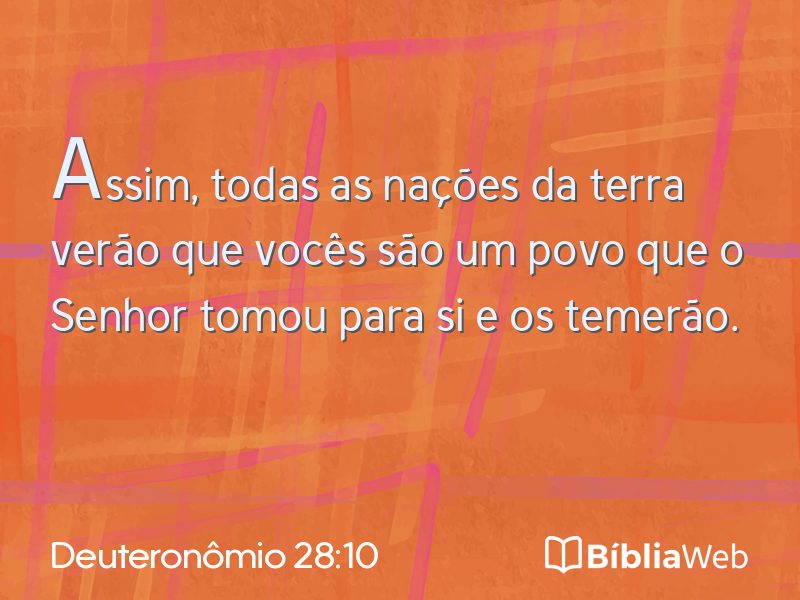 Deuteronômio 28:10 em imagem para compartilhar