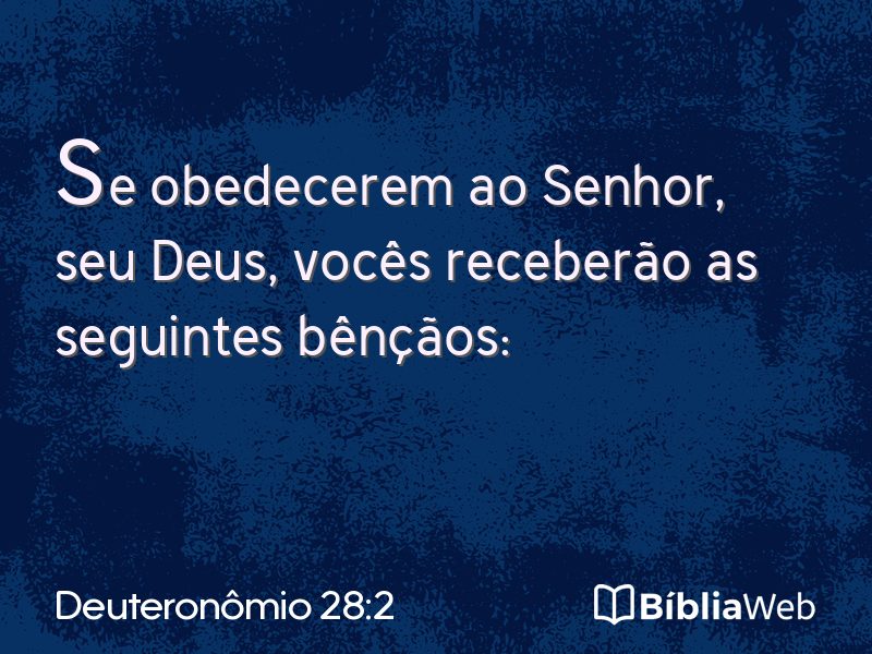Deuteronômio 28:2 em imagem para compartilhar