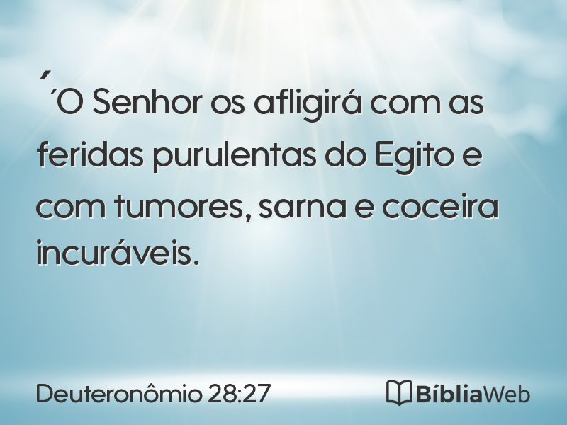 Deuteronômio 28:27 em imagem para compartilhar