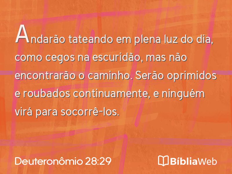 Deuteronômio 28:29 em imagem para compartilhar