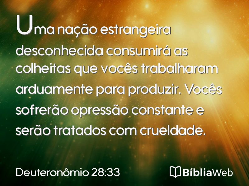 Deuteronômio 28:33 em imagem para compartilhar