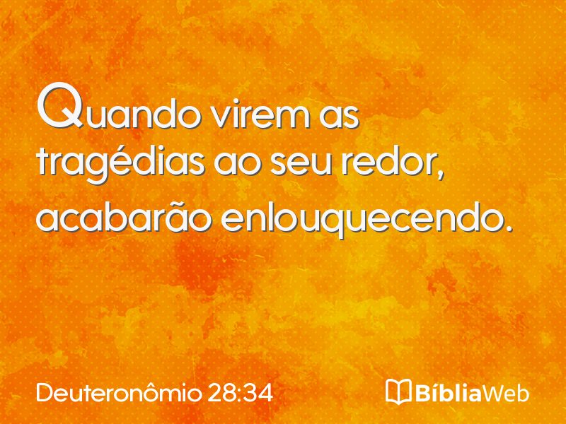 Deuteronômio 28:34 em imagem para compartilhar