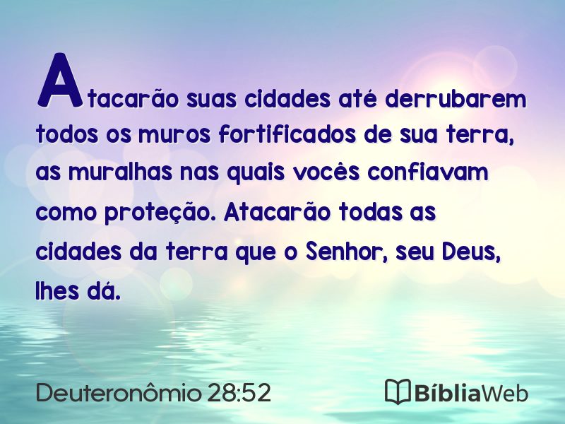 Deuteronômio 28:52 em imagem para compartilhar