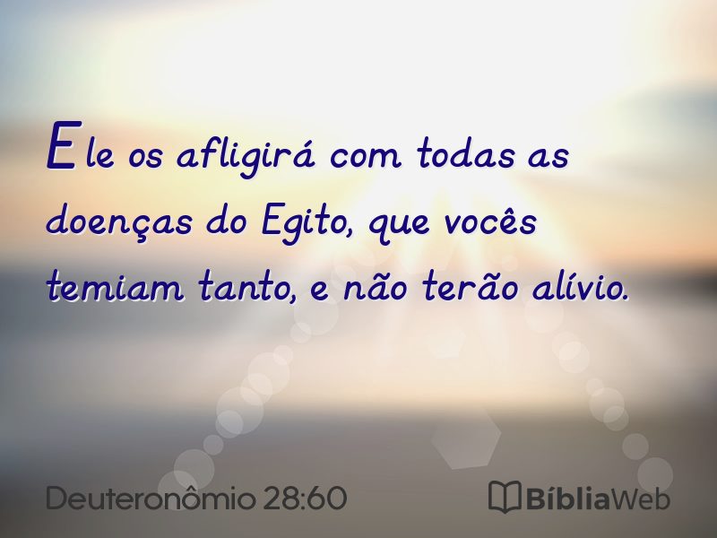 Deuteronômio 28:60 em imagem para compartilhar