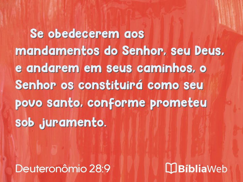 Deuteronômio 28:9 em imagem para compartilhar