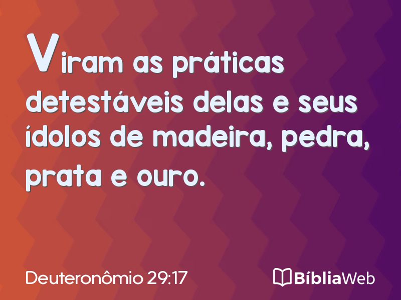 Deuteronômio 29:17 em imagem para compartilhar