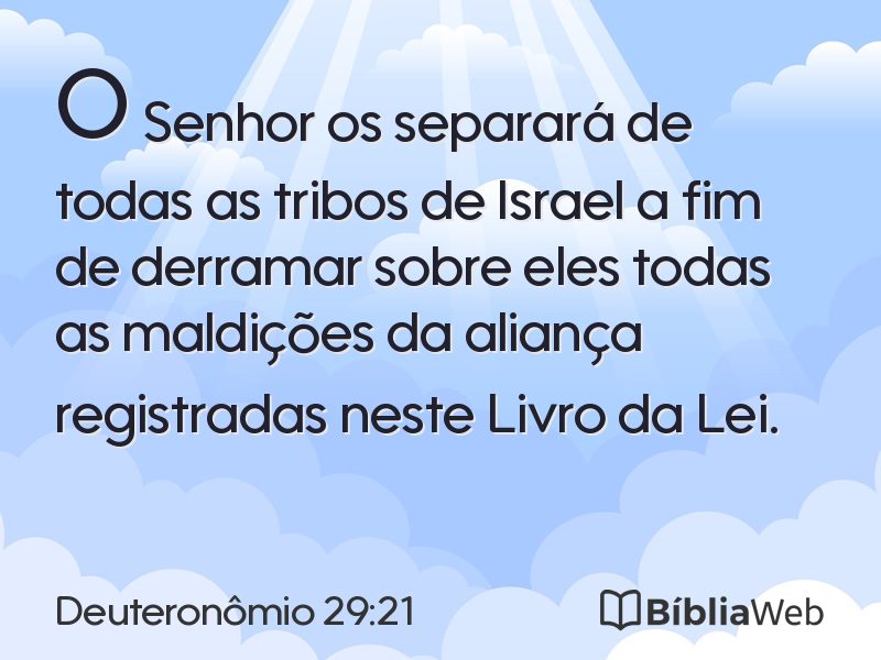 Deuteronômio 29:21 em imagem para compartilhar
