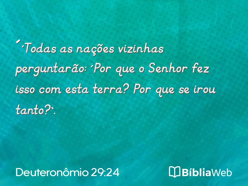 Deuteronômio 29:24 em imagem para compartilhar