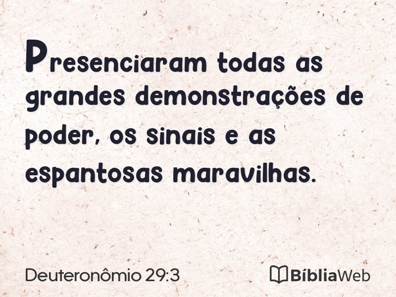 Deuteronômio 29:3 em imagem para compartilhar
