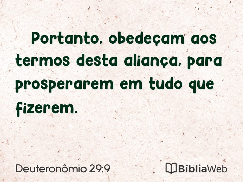 Deuteronômio 29:9 em imagem para compartilhar