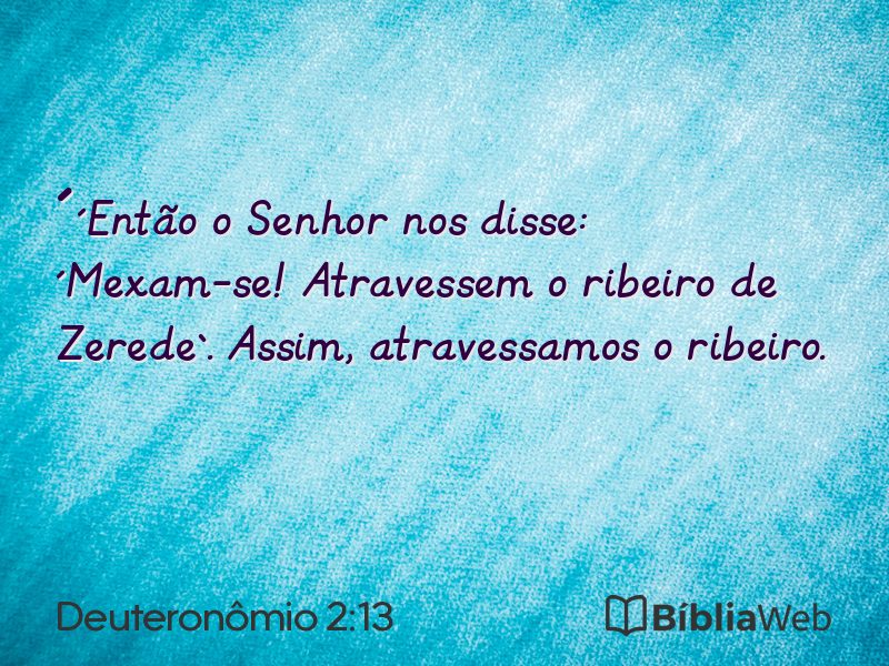 Deuteronômio 2:13 em imagem para compartilhar