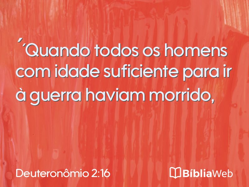 Deuteronômio 2:16 em imagem para compartilhar