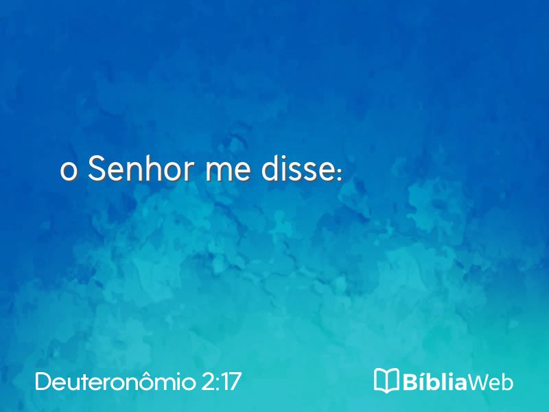 Deuteronômio 2:17 em imagem para compartilhar