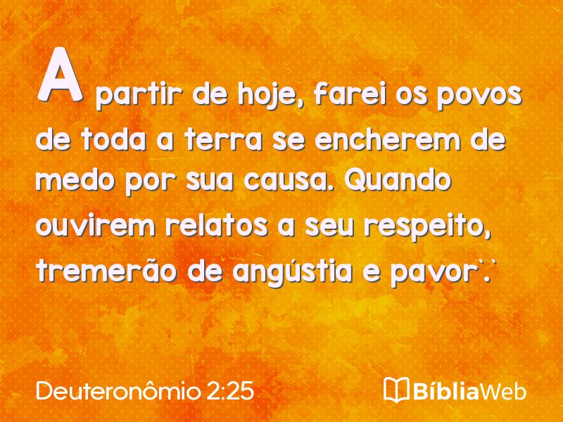Deuteronômio 2:25 em imagem para compartilhar