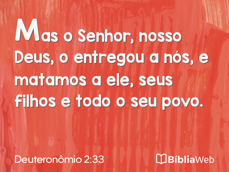 Deuteronômio 2:33 em imagem para compartilhar