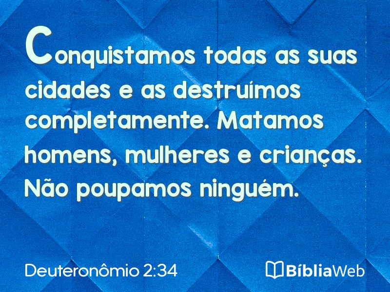 Deuteronômio 2:34 em imagem para compartilhar