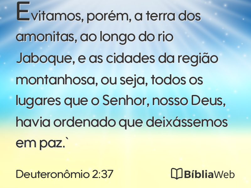 Deuteronômio 2:37 em imagem para compartilhar
