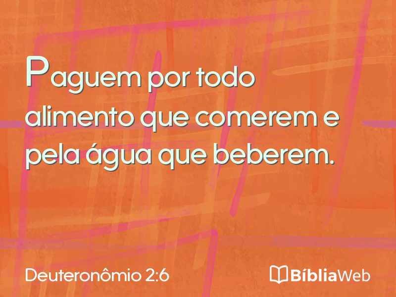 Deuteronômio 2:6 em imagem para compartilhar