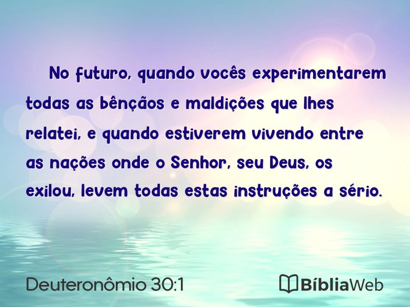 Deuteronômio 30:1 em imagem para compartilhar