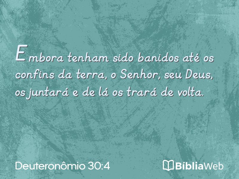 Deuteronômio 30:4 em imagem para compartilhar