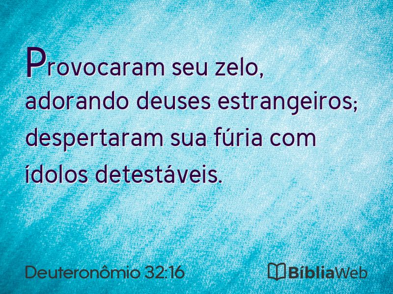 Deuteronômio 32:16 em imagem para compartilhar