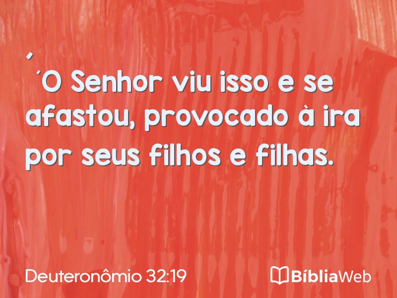 Deuteronômio 32:19 em imagem para compartilhar