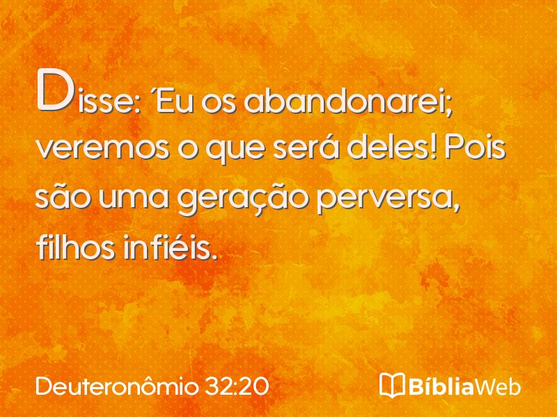 Deuteronômio 32:20 em imagem para compartilhar