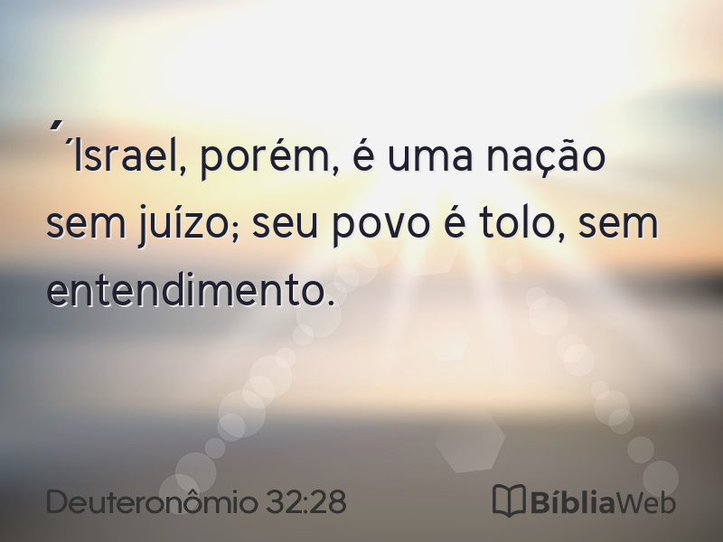 Deuteronômio 32:28 em imagem para compartilhar