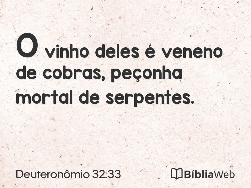 Deuteronômio 32:33 em imagem para compartilhar