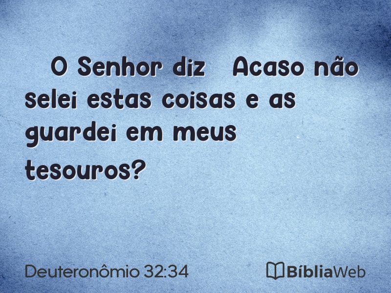 Deuteronômio 32:34 em imagem para compartilhar