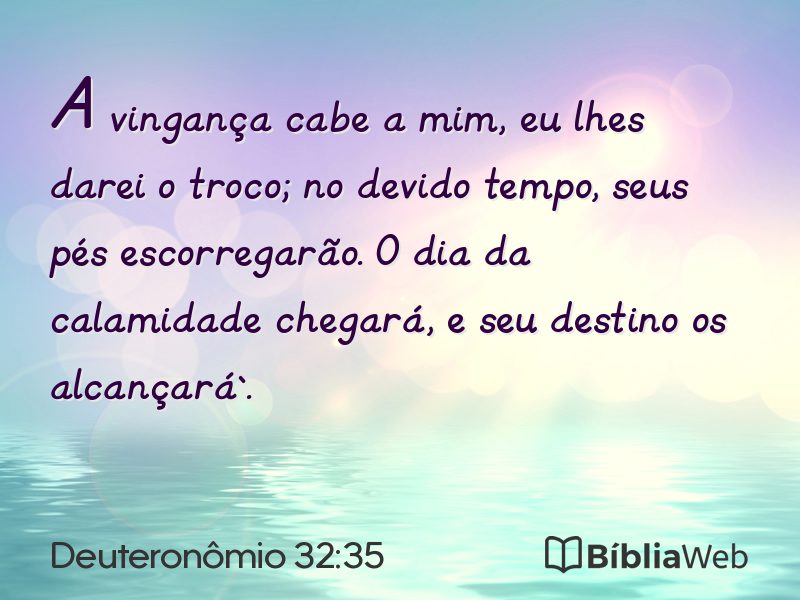 Deuteronômio 32:35 em imagem para compartilhar