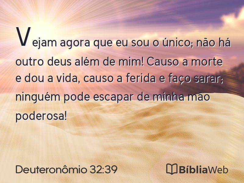 Deuteronômio 32:39 em imagem para compartilhar
