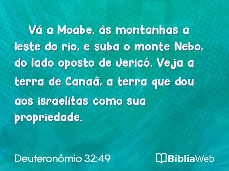 Deuteronômio 32:49 em imagem para compartilhar