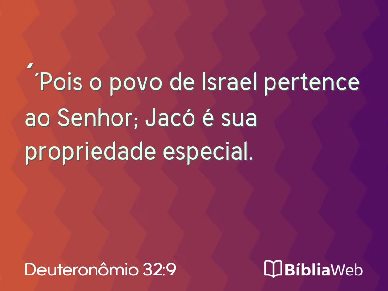 Deuteronômio 32:9 em imagem para compartilhar