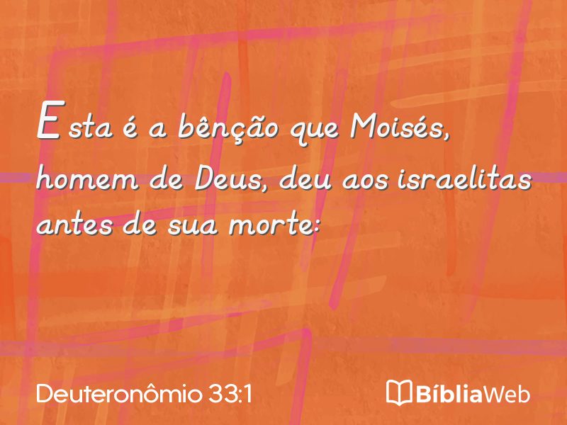 Deuteronômio 33:1 em imagem para compartilhar