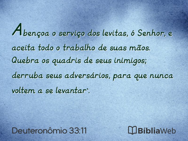 Deuteronômio 33:11 em imagem para compartilhar