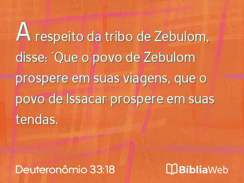 Deuteronômio 33:18 em imagem para compartilhar