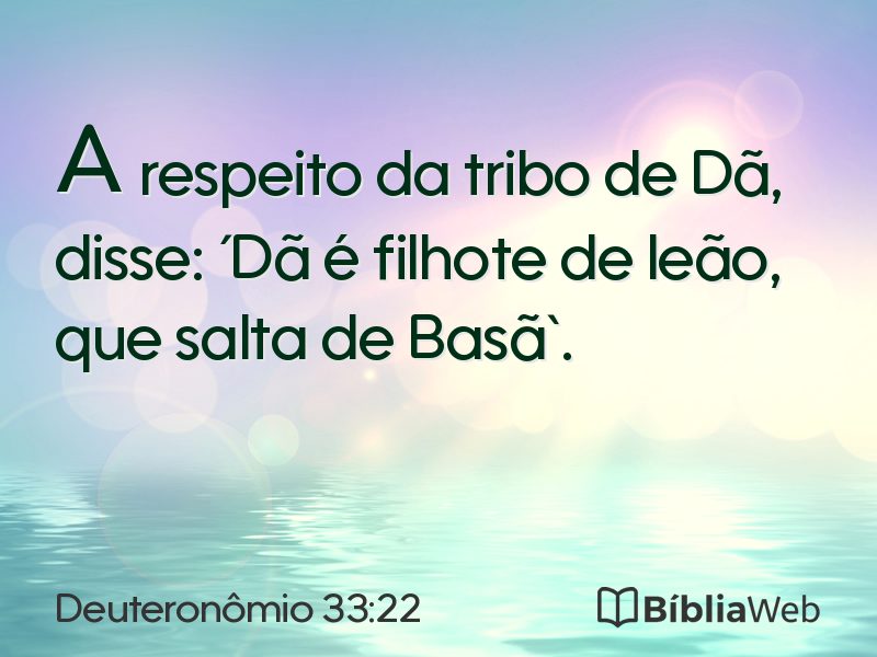 Deuteronômio 33:22 em imagem para compartilhar