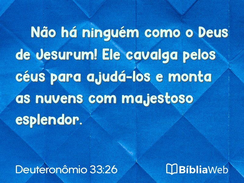 Deuteronômio 33:26 em imagem para compartilhar