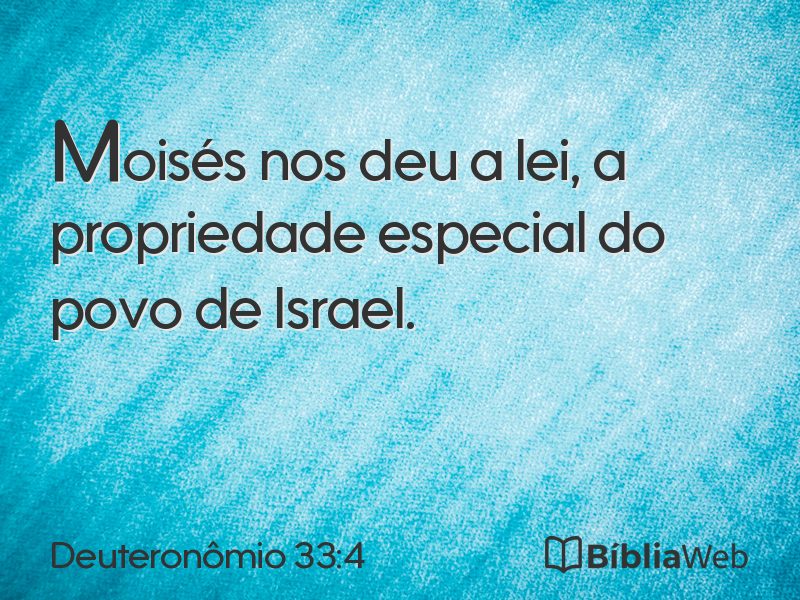 Deuteronômio 33:4 em imagem para compartilhar