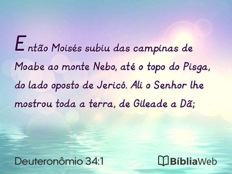 Deuteronômio 34:1 em imagem para compartilhar