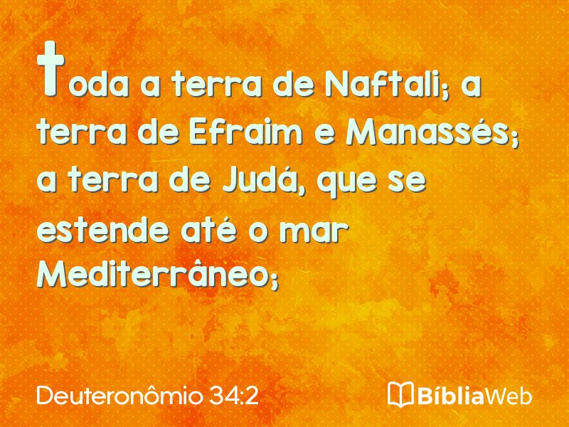 Deuteronômio 34:2 em imagem para compartilhar
