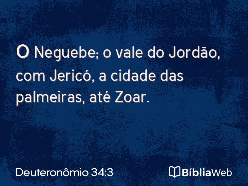 Deuteronômio 34:3 em imagem para compartilhar